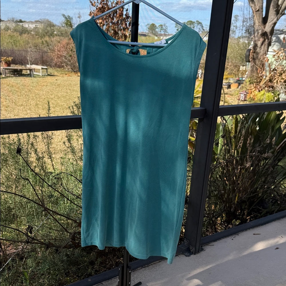 Sigrid Olsen Aqua sleeveless Mini Dress